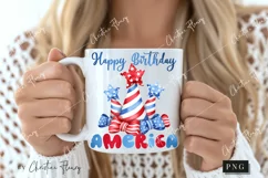 Happy Birthday America PNG | Patriotic PNG Product Image 2