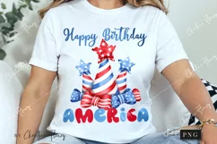 Happy Birthday America PNG | Patriotic PNG Product Image 3