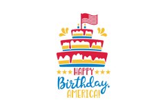 Happy Birthday America SVG Cut File Product Image 1