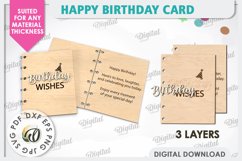 Happy Birthday Cards Laser Cut Bundle. Birthday Gift SVG Product Image 9