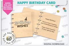 Happy Birthday Cards Laser Cut Bundle. Birthday Gift SVG Product Image 8