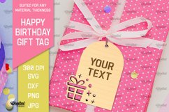 Happy Birthday Gift Tags LaserCut Bundle. Gift Hang Tags SVG Product Image 11