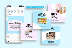 Happy Birthday Instagram Canva Post Template Product Image 8