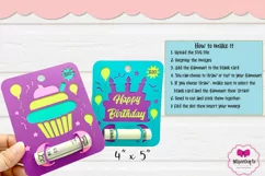 Happy Birthday Money Gift Card, Money Card Cut File Product Image 3