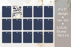 Happy Birthday Money card holder SVG Paper cut template