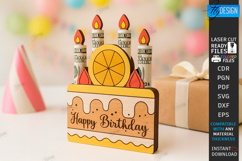 Birthday Money Holder Laser Cut Bundle|Cake Shape|Money Card Product Image 2