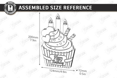 Birthday Money Holder Laser Cut|Cake Shape SVG|Greeting Card Product Image 2