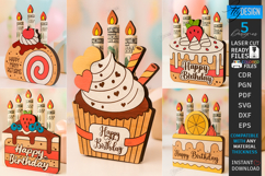 Birthday Money Holder Laser Cut Bundle|Cake Shape|Money Card Product Image 1