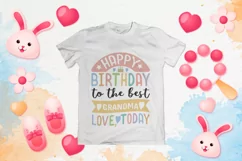 Happy Birthday Grandma Baby Onesie SVG Product Image 2