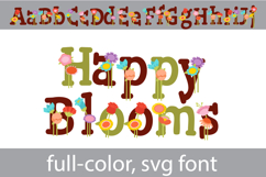 Happy Blooms Color Font Product Image 6