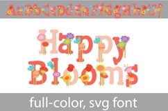 Happy Blooms Color Font Product Image 4