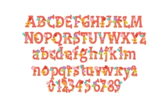 Happy Blooms Color Font Product Image 13