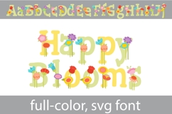 Happy Blooms Color Font Product Image 7