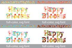 Happy Blooms Color Font Product Image 1
