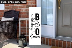 Happy Boo Season SVG - Halloween Porch Sign Design Product Image 1