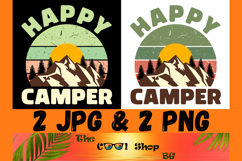 Happy Camper Png, Camping Png, Adventure Png, Camp Life Png Product Image 1
