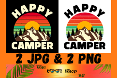 Happy Camper Png, Camping Png, Adventure Png, Camp Life Png Product Image 1