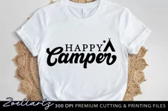 Happy Camper SVG PNG EPS DXF Camping Quote SVG Adventure SVG Product Image 1