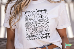 Happy Camper SVG PNG Clipart Bundle Product Image 5