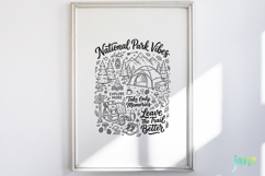Happy Camper SVG PNG Clipart Bundle Product Image 7