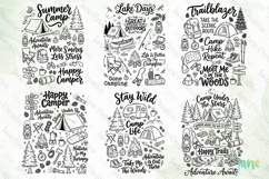 Happy Camper SVG PNG Clipart Bundle Product Image 6