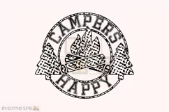 Happy Campers SVG PNG T-shirt Design Product Image 1