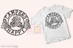 Happy Campers SVG PNG T-shirt Design Product Image 2