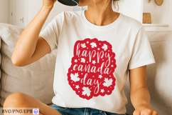Happy Canada Day SVG PNG T-shirt Design Product Image 1