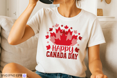 Happy Canada Day SVG PNG T-shirt Design Product Image 2