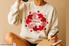 Happy Canada Day PNG SVG T-shirt Design Product Image 3