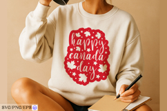 Happy Canada Day SVG PNG T-shirt Design Product Image 3