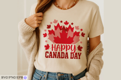 Happy Canada Day SVG PNG T-shirt Design Product Image 4