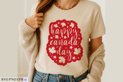Happy Canada Day SVG PNG T-shirt Design Product Image 4