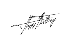 Happy Birthday Handwritten Vector Lettering Product Image 2