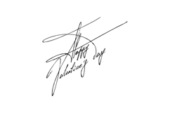 Happy Valentine Handwritten Vector Lettering Product Image 4
