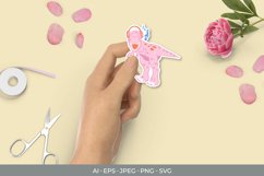 Happy Dino Listening Music Sticker Product Image 1