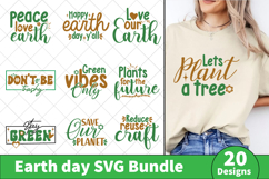 Earth day quotes SVG Bundle, 20 Designs Product Image 1