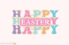Retro Happy Easter Day SVG Sublimation Design, Easter Day Product Image 1