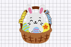 Happy Easter Topper 3D SVG Product Image 2