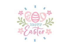 Happy Easter SVG Cut File Product Image 1