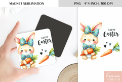 Cute Animals|Happy Easter| Animal Kitchen Magnet Product Image 1