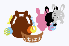 Happy Easter Topper 3D SVG Product Image 3