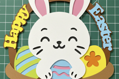 Happy Easter Topper 3D SVG Product Image 4