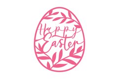Happy Easter SVG Cut File Product Image 1
