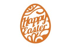 Happy Easter SVG Cut File Product Image 1