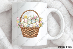 Happy Easter Basket PNG Product Image 3