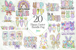 Happy Easter Bundle Png Sublimation Product Image 1
