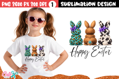 Happy Easter Egg Sublimation Design Product Image 2