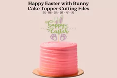 happy easter bunny 3D cake topper SVG PNG PDF JPG DXF EPS cutting files for cricut and silhouette