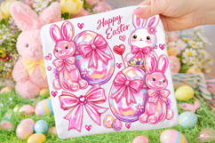 Brushstroke Easter PNG, Bunny Easter PNG, Easter Egg PNG Product Image 1